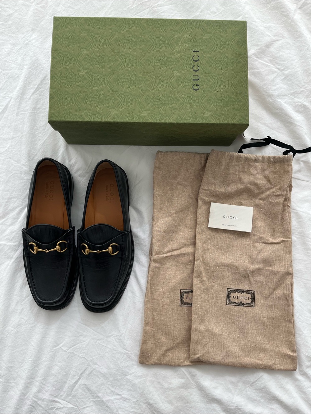 Gucci Black Horsebit Loafers